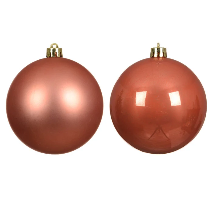 PALLINA DI NATALE INFRANGIBILE, Ø10CM, CONFEZIONE 4 PEZZI, BRONZO