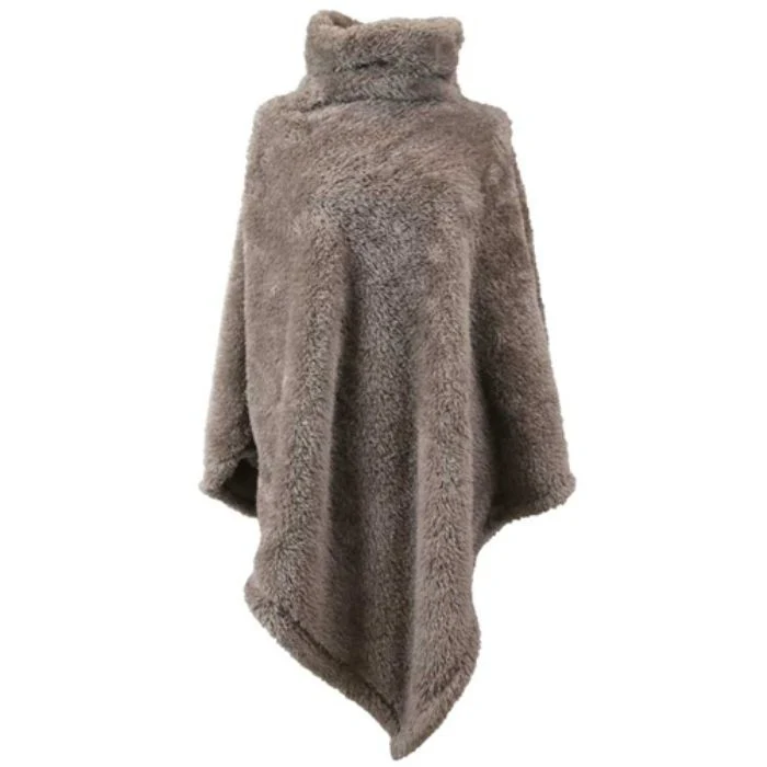 PONCHO DARA, 80X75CM, TORTORA