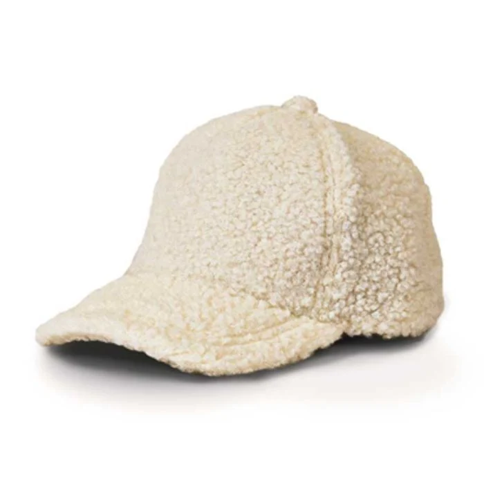 CAPPELLINO TEDDY INVERNALE, 28X22X14CM, BIANCO