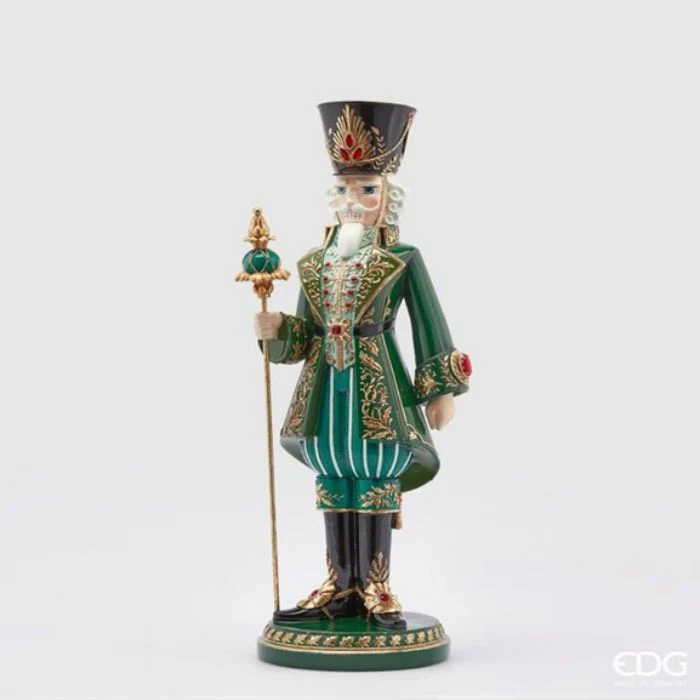 SCHIACCIANOCI IN POLIRESINA, H63CM, COLORE VERDE