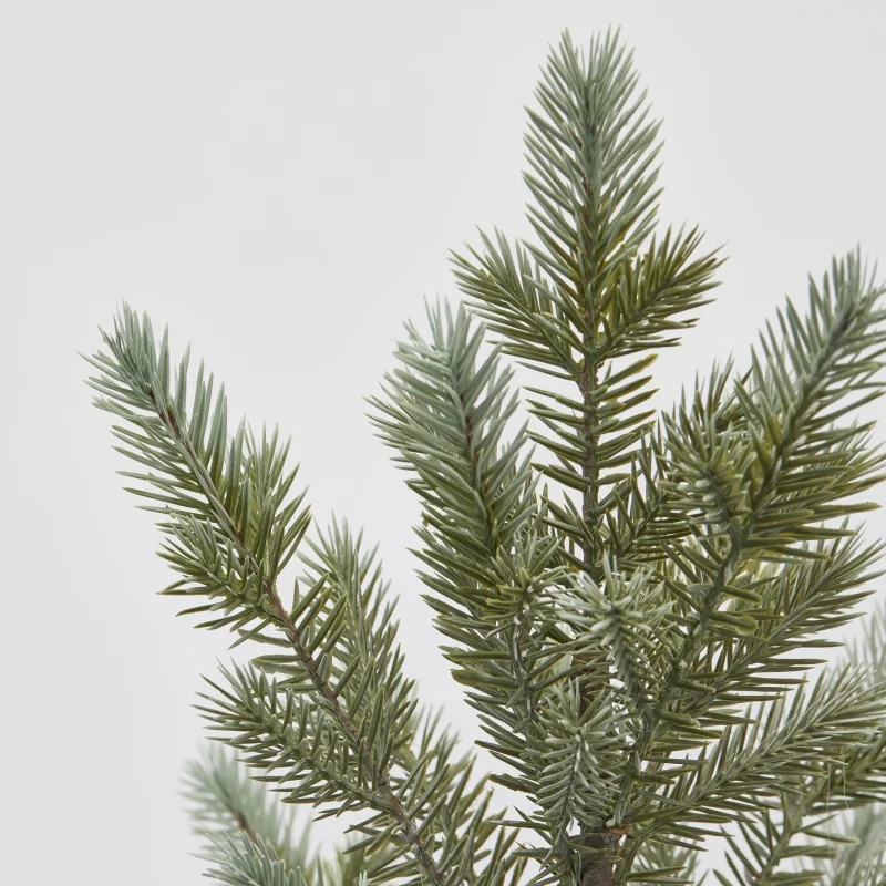 ALBERO DI PINO CON VASO A SCACCHI, H55, VERDE