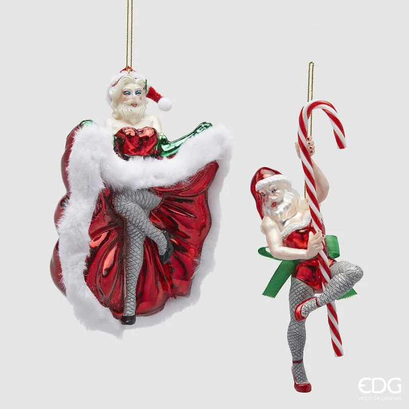 PENDENTE BABBO NATALE, H15CM, ASSORTITO