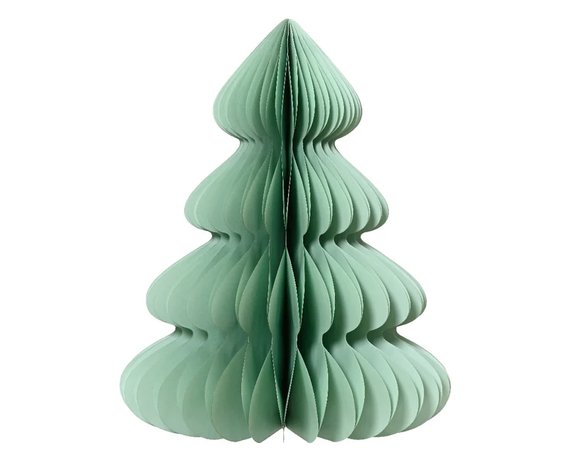 DECORAZIONE ALBERO DI NATALE DI CARTA, Ø48 H60 Cm, COLOR MENTA