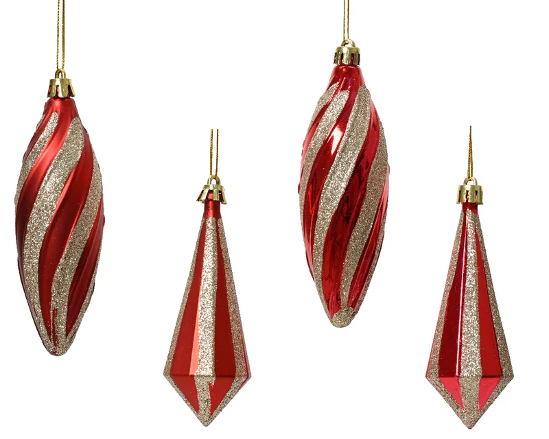 DECORAZIONE NATALIZIA DA APPENDERE, Ø4XH13.5 CM, MODELLO ASSORTITO