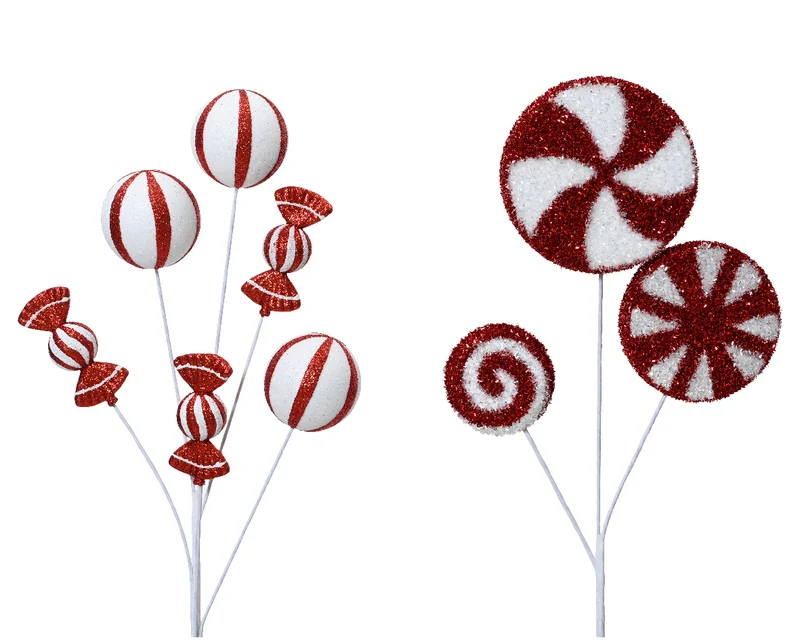 DECORAZIONE NATALIZIA CON CARAMELLE, 63X20X7 CM, MODELLO ASSORTITO