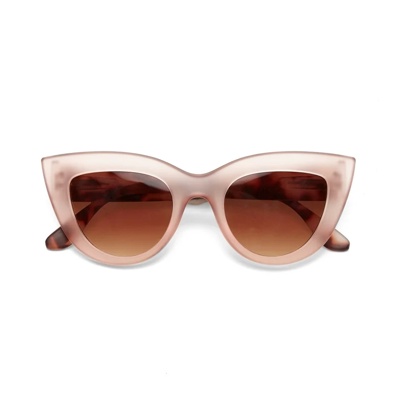 OCCHIALE DA SOLE MODELLO CLAUDIA GATTO BIG FRAME ROSA HAVANA