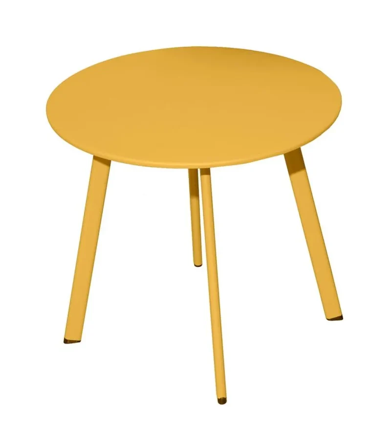 TAVOLINO DA GIARDINO IN ACCIAIO MASSAI D45 MIELE