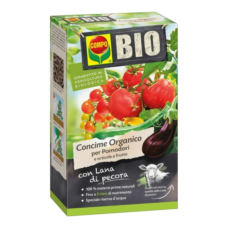 CONCIME PER POMODORI CON LANA DI PECORA 750GR