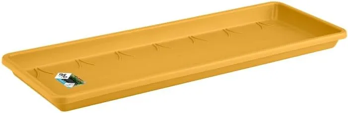 VASO BARCELONA TROUGH SAUCER 50CM HONEY YELLOW