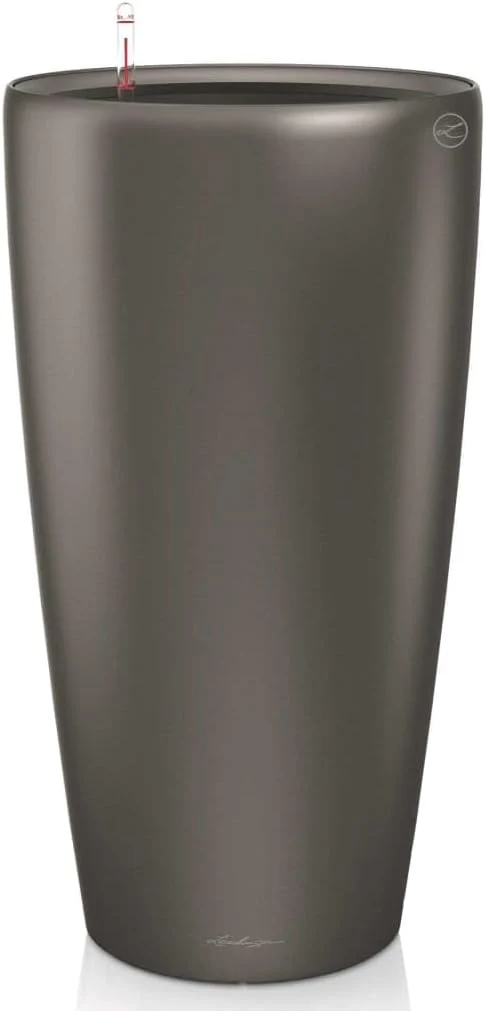 VASO FIORIERA RONDO 40 ALL-IN-ONE CARBONE METALLIZZATO