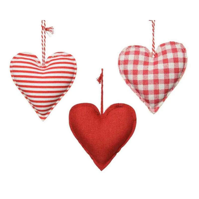 CUORE IN POLIESTERE APPENDIBILE 10CM ASSORTITO