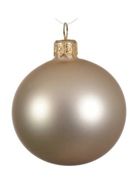 PALLINA DI NATALE IN VETRO PERLA OPACO 10CM