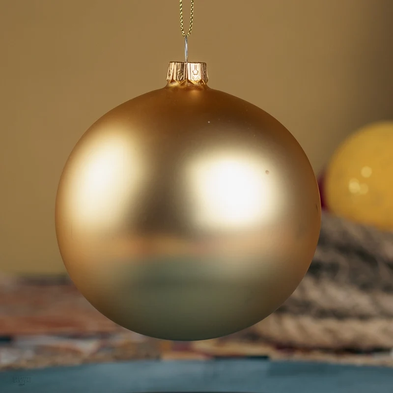1 PALLINA DI NATALE ORO OPACO Ø10 CM