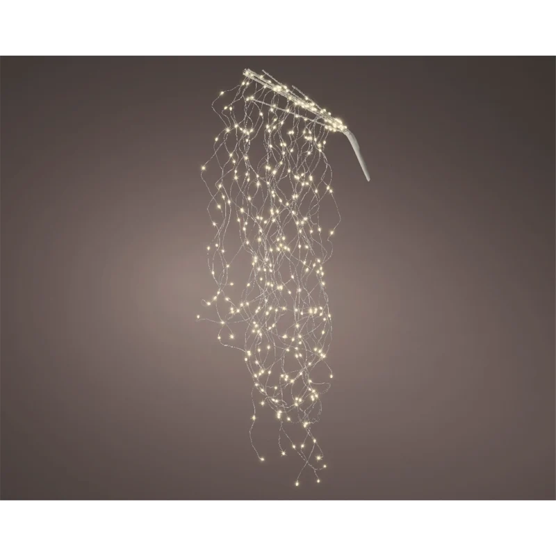 CASCATA CON 720 LED BIANCO CALDO 140CM