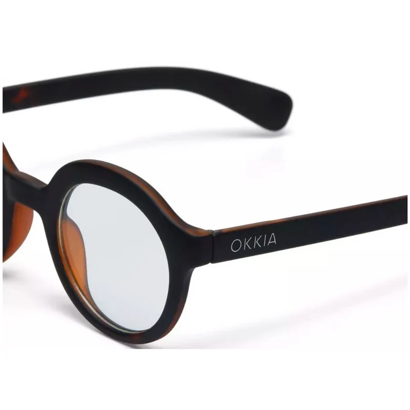 OCCHIALE DA LETTURA MODELLO LAURO COLORE BLACK HAVANA GRAD. +2.00 OKKIA