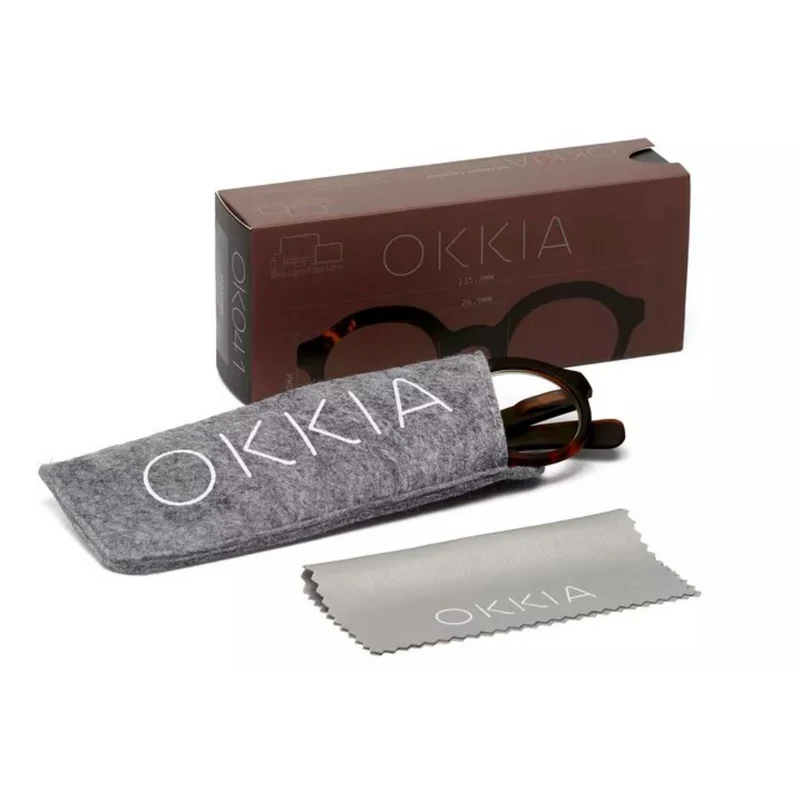 OCCHIALE DA LETTURA MODELLO LAURO COLORE BLACK HAVANA GRAD. +1.00 OKKIA