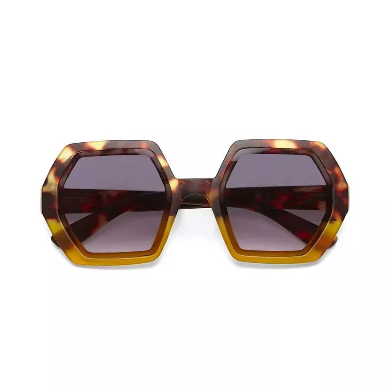 OKKIA OCCHIALE DA SOLE PREMIUM ESAGONALE EMMA HAVANA YELLOW OKKIA