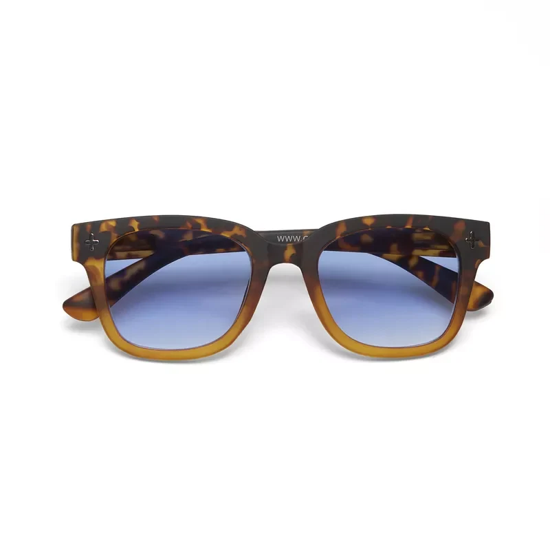 OCCHIALE DA SOLE PREMUM BIG FRAME GIOVANNI HAVANA YELLOW LENTI BLU