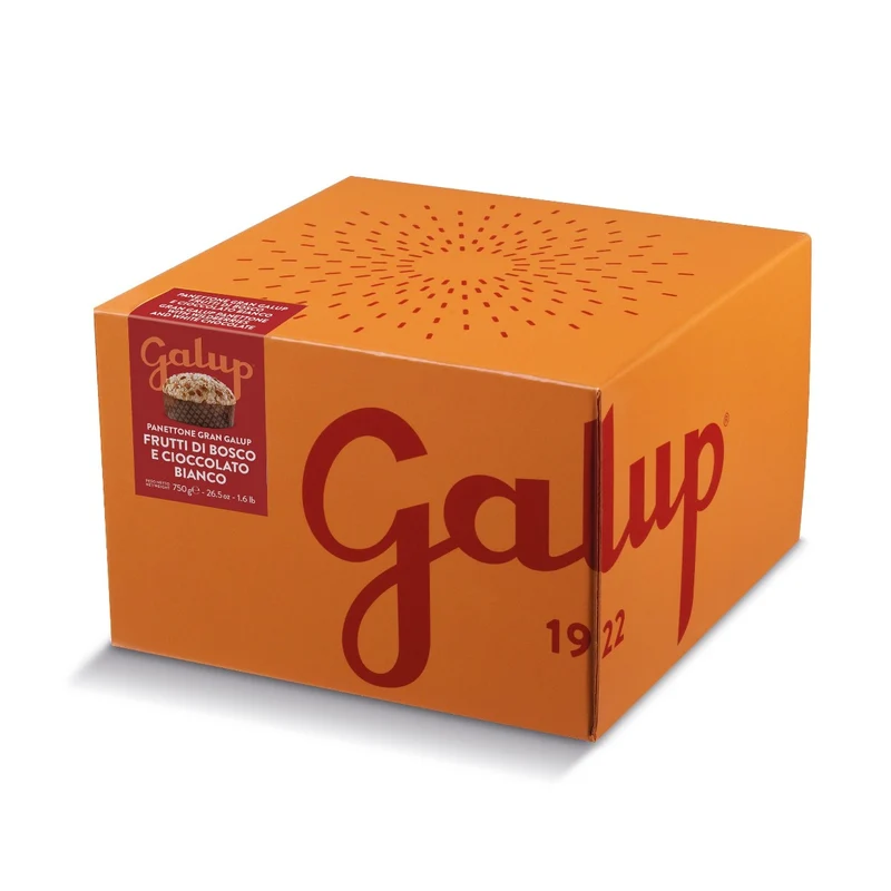 PANETTONE GRAN GALUP FRUTTI DI BOSCO E GOCCE DI CIOCCOLATO BIANCO 750G