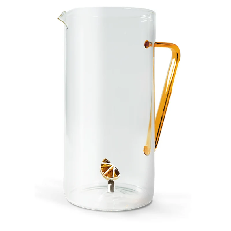 CARAFFA CON ARANCIA 1,2 LT IN VETRO BOROSILICATO