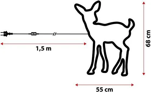 RENNA 480 LED BIANCO CALDO 55XH68CM
