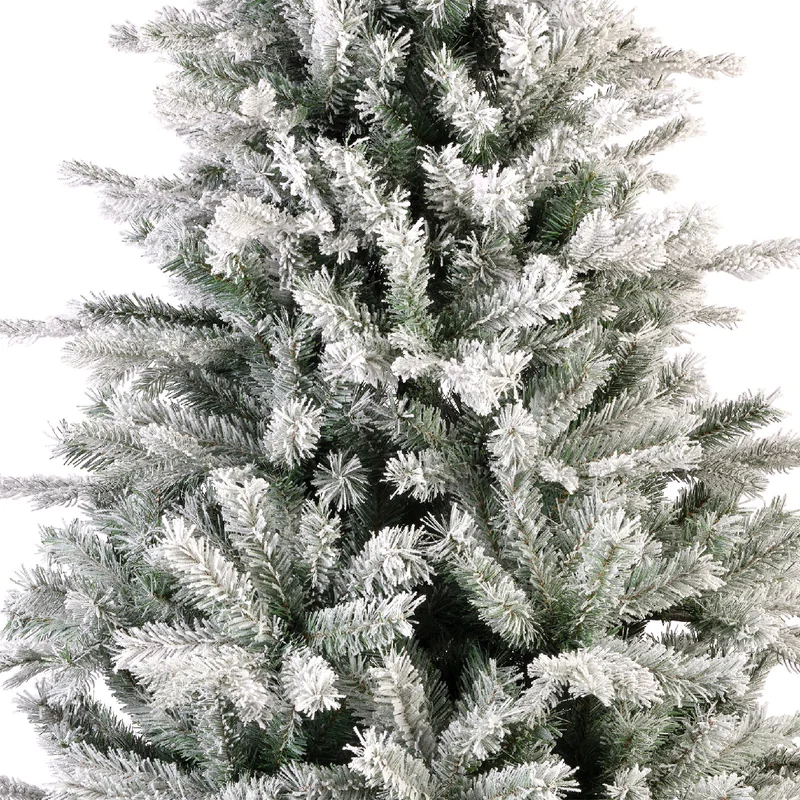 ALBERO DI NATALE VERMONT VERDE EFFETTO GHIACCIATO 210CM