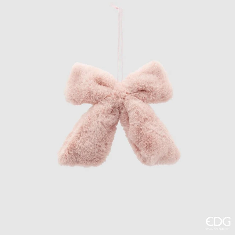 FIOCCO APPENDIBILE IN PELUCHE ROSA 16X22CM