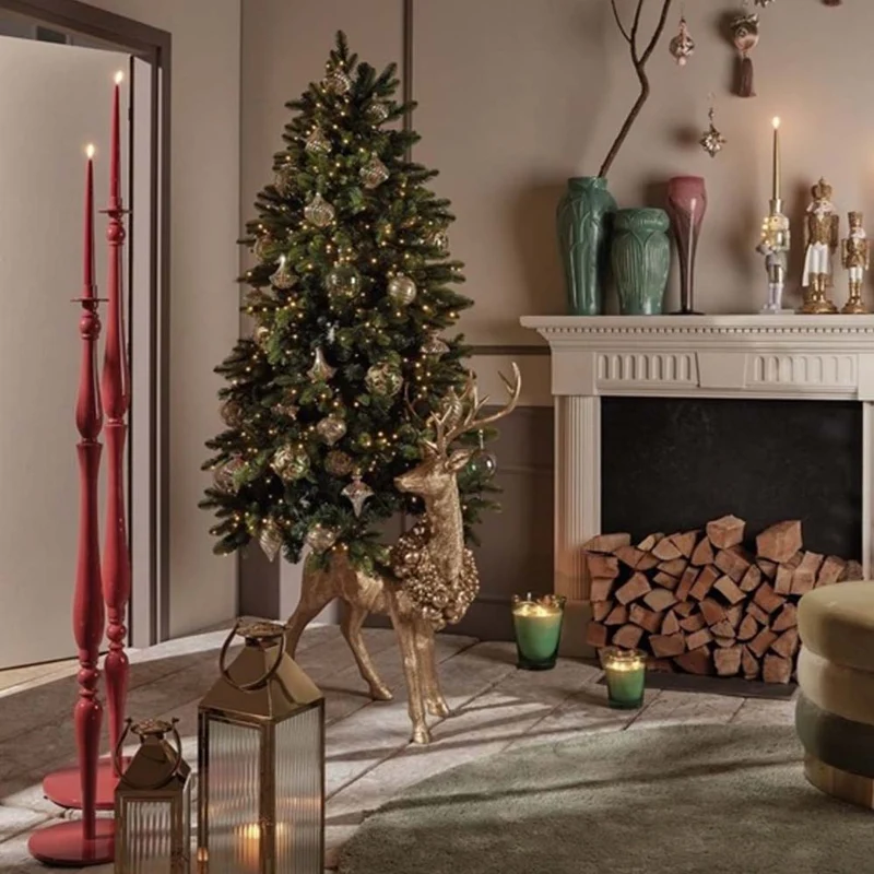 SUPPORTO BASE CERVO ORO PER ALBERO DI NATALE 81X38XH102CM