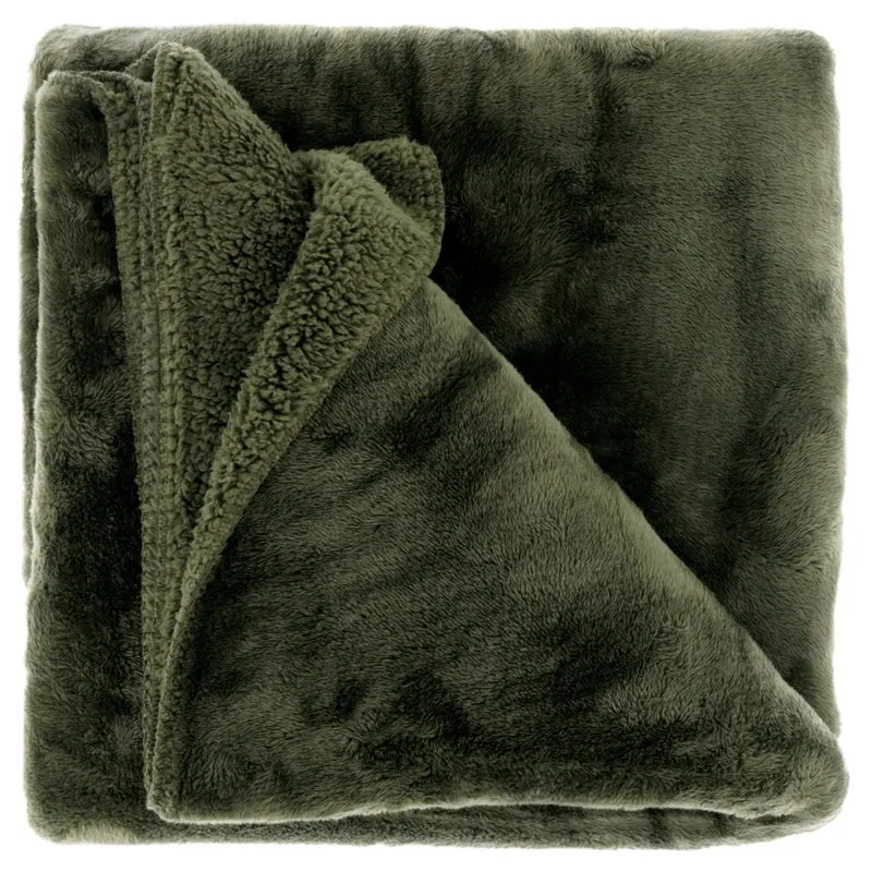 COPERTA PLAID TORVAH 150X200CM VERDE INVERNO