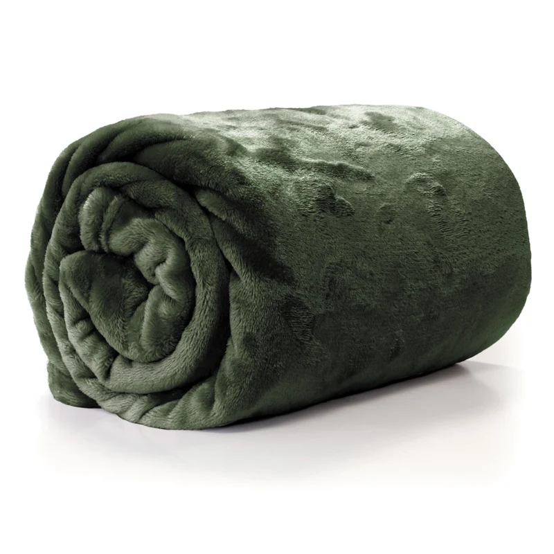 COPERTA PLAID ENZO 130X180CM VERDE INVERNO