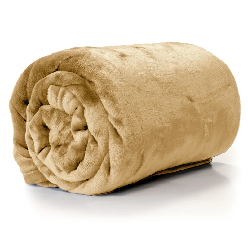 COPERTA PLAID ENZO 130X180CM LATTE