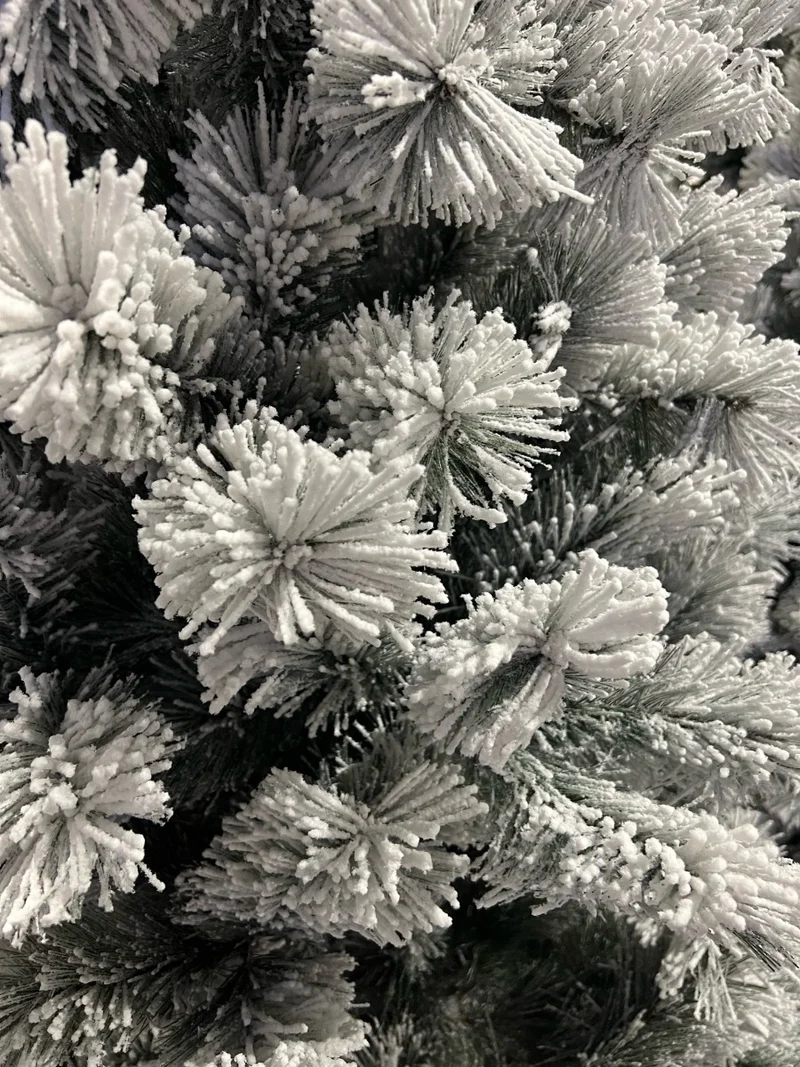 ALBERO DI NATALE DES ALPES 240CM INNEVATO FLOCCATO