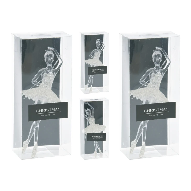 OFFERTA 4 BALLERINE APPENDIBILI TRASPARENTI 17CM MODELLO ASSORTITO