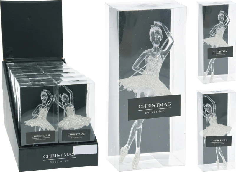 OFFERTA 4 BALLERINE APPENDIBILI TRASPARENTI 17CM MODELLO ASSORTITO