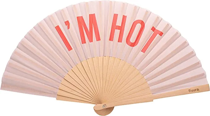 VENTAGLIO BEIGE - ABANICO I'M HOT