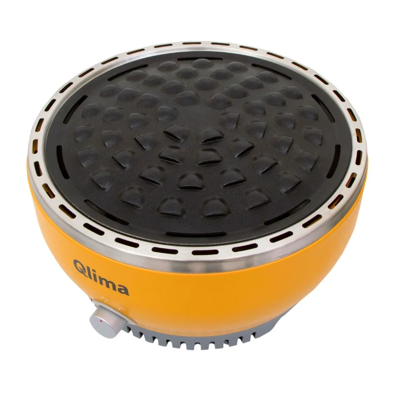 BARBECUE PORTATILE A CARBONE QLIMA NJOY 1007 GIALLO