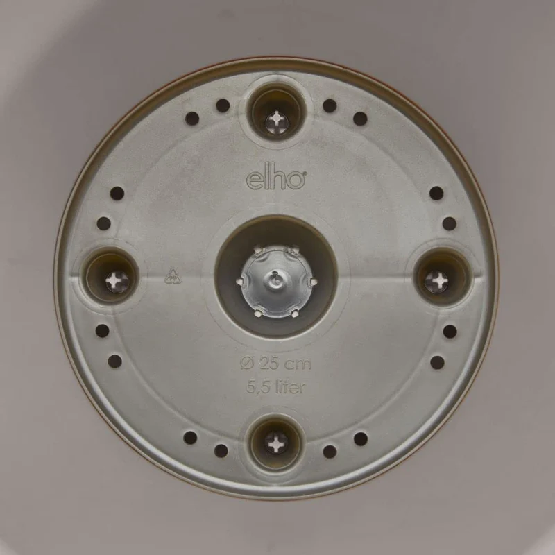 VASO LOFT URBAN ROUND WHEELS 60CM WARM GREY