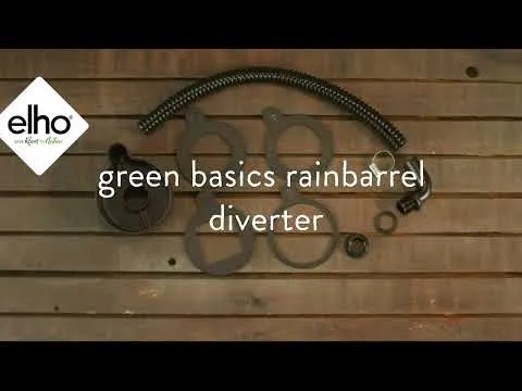 KIT PER GRONDAIA GREEN BASICS RAINBARREL DIVERTER LIVING BLACK