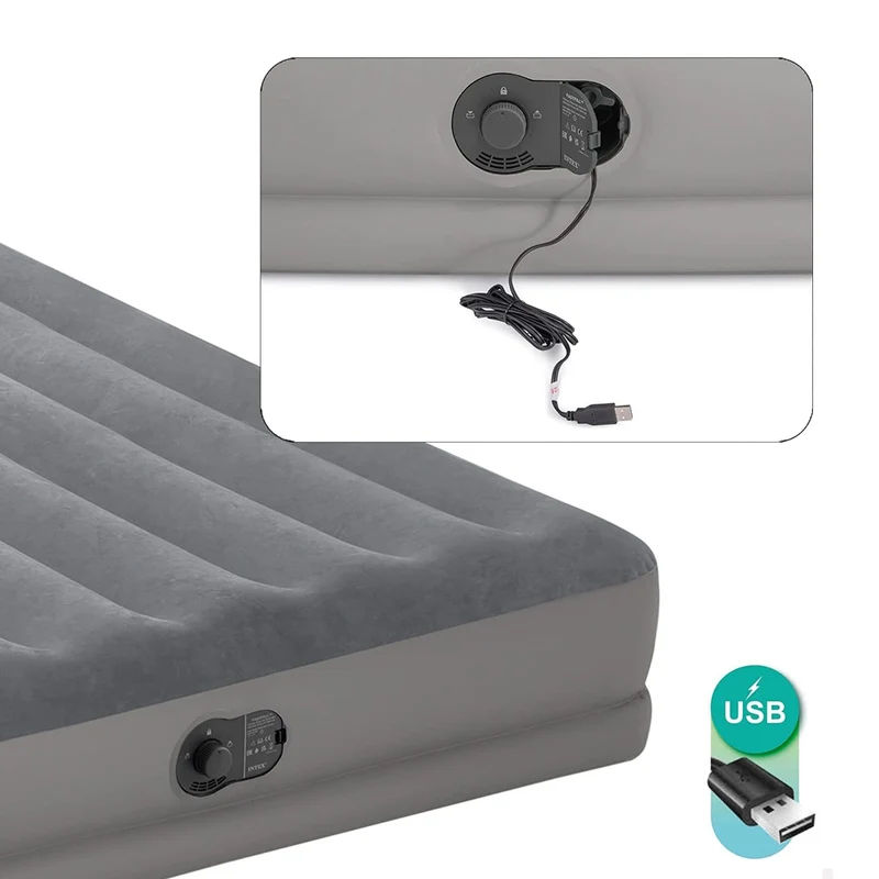 MATERASSO SINGOLO CON POMPA FASTFILL USB 99X191X25 CM
