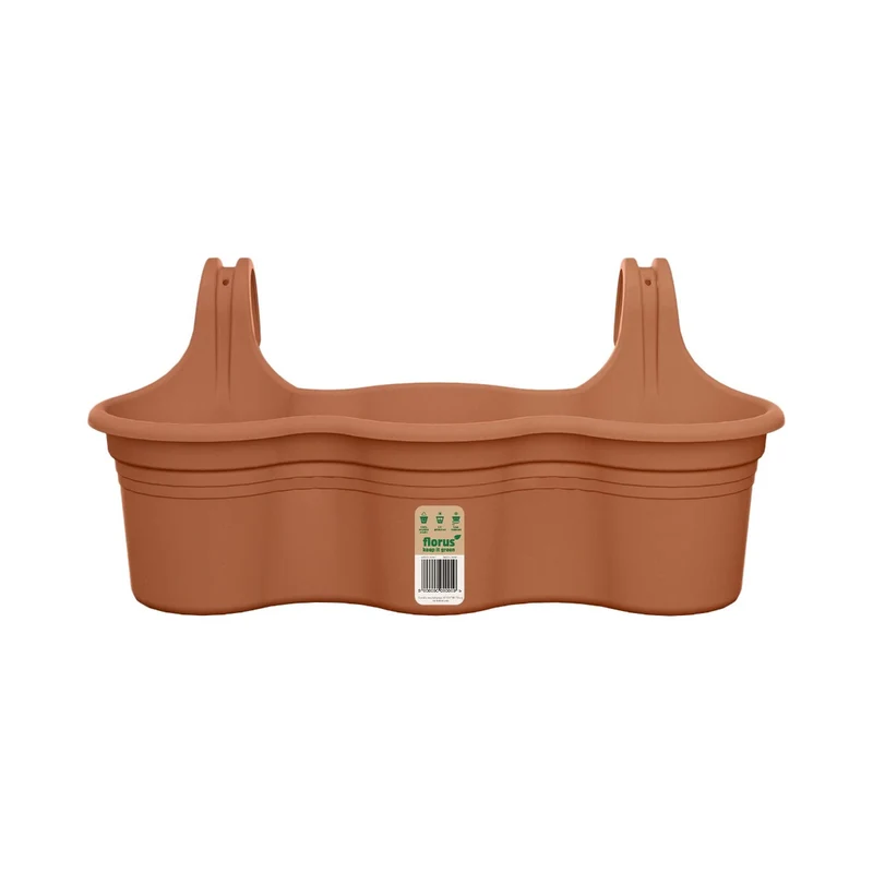 BALCONETTA MEDITERRAN BALCONY HANGER TRIO TERRACOTTA