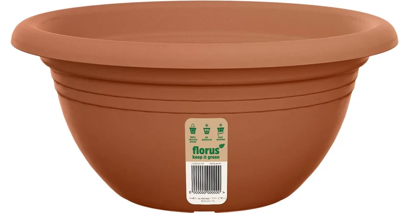 VASO TONDO MEDITERRAN BOWL 40CM TERRACOTTA