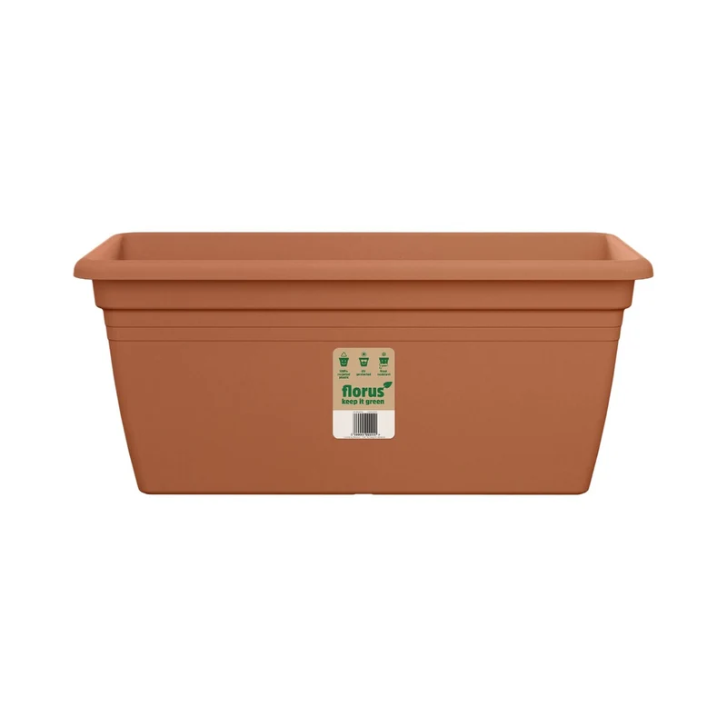 VASO FIORIERA MEDITERRAN TERRACE TROUGH 80CM TERRACOTTA