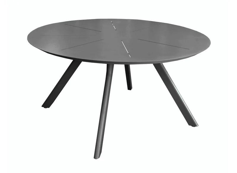 OFFERTA TAVOLO SEVEN ROTONDO D.150CM GRAFITE +4 SEDIA ELEGANCE GRAFITE