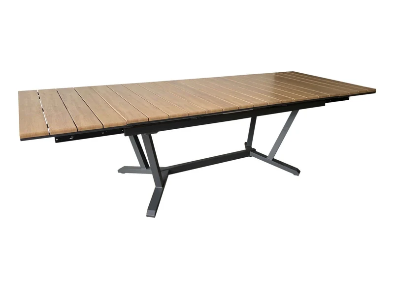 OFFERTA TAVOLO ALLUNGABILE DARWIN 174/224/274/X100CM GRAFITE +6 POLTRONE DELIA GRAFITE/MOSTARDA