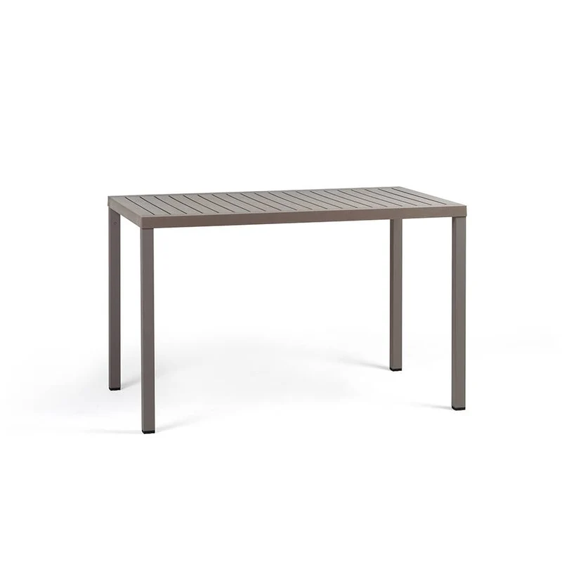 OFFERTA TAVOLO CUBE 120X70 TORTORA +4 SEDIE DOGA GIALLO PERA