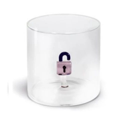 BICCHIERE IN VETRO BOROSILICATO LUCCHETTO 250ML LINEA MONTEREY