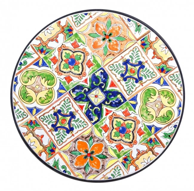 SET TAVOLO DA GIARDINO PALOMA D.60CM + 2 SEDIE PIEGHEVOLI PALOMA