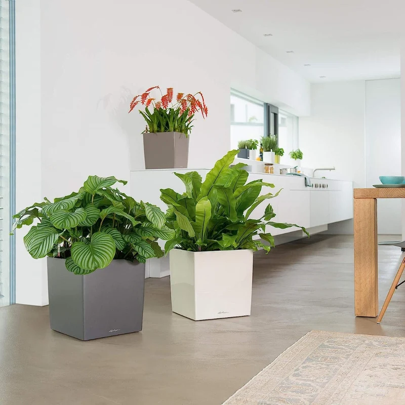 VASO CUBE PREMIUM 40X40X40 ANTRACITE METALLIZZATO