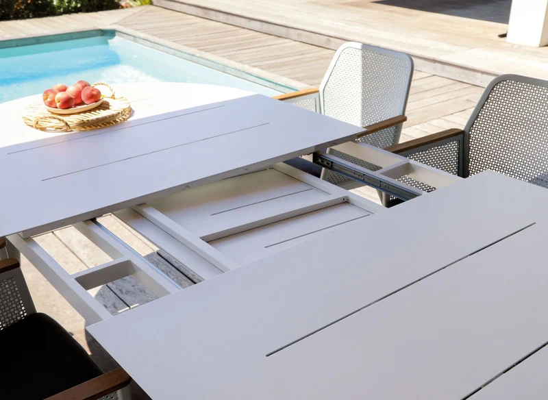 TAVOLO DUBLINO OVALE ALLUNGABILE 230/300X120CM BIANCO