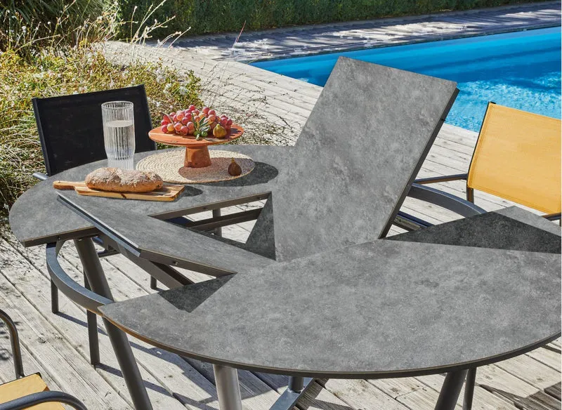 TAVOLO ALLUNGABILE VALENZA 125/175CM GRAFITE IN SPC